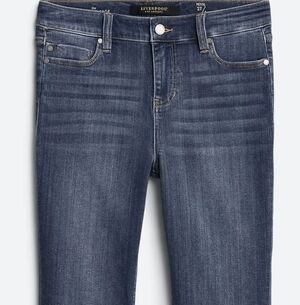 Liverpool Women's Deep Blue Ankle Jeans Belinda HR CAPRI